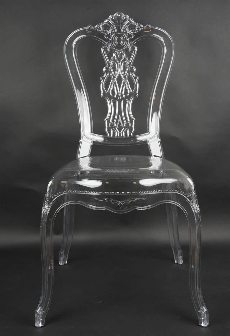 Acrylic Chair Big Side Gap Center Design Back